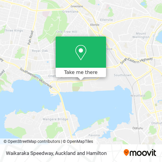 Waikaraka Speedway map