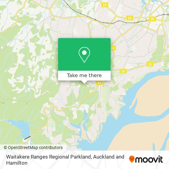 Waitakere Ranges Regional Parkland地图