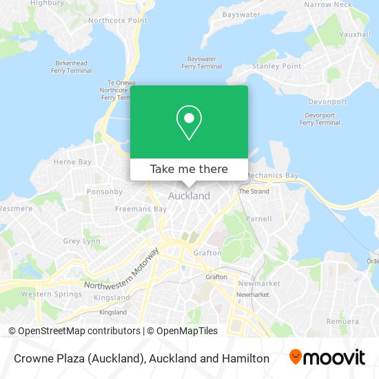 Crowne Plaza (Auckland) map