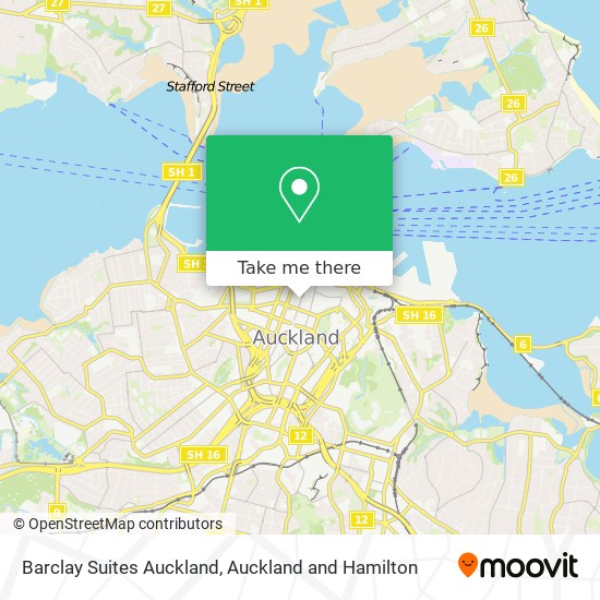 Barclay Suites Auckland map