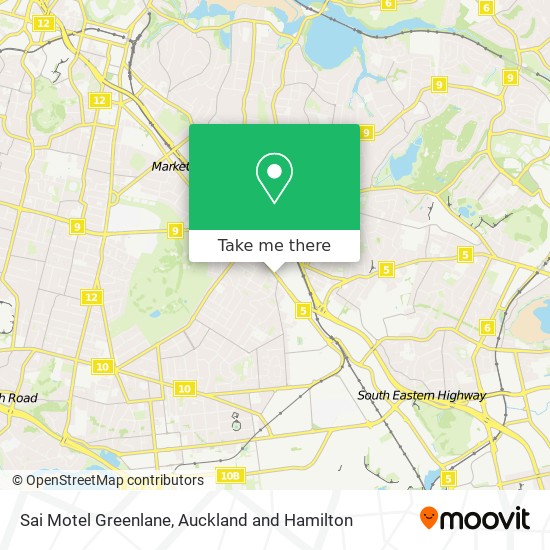 Sai Motel Greenlane map