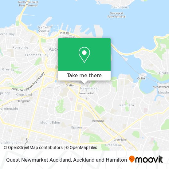 Quest Newmarket Auckland地图