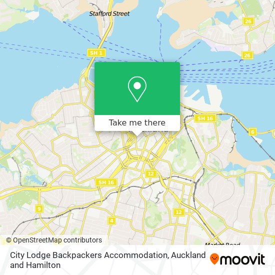 City Lodge Backpackers Accommodation map