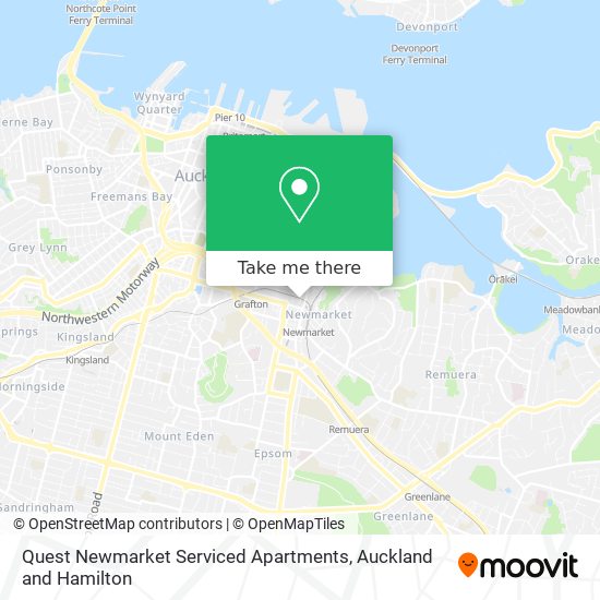 Quest Newmarket Serviced Apartments map