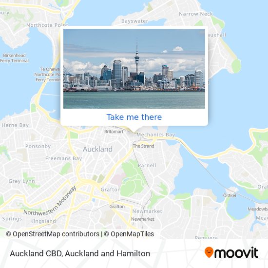 Auckland CBD map