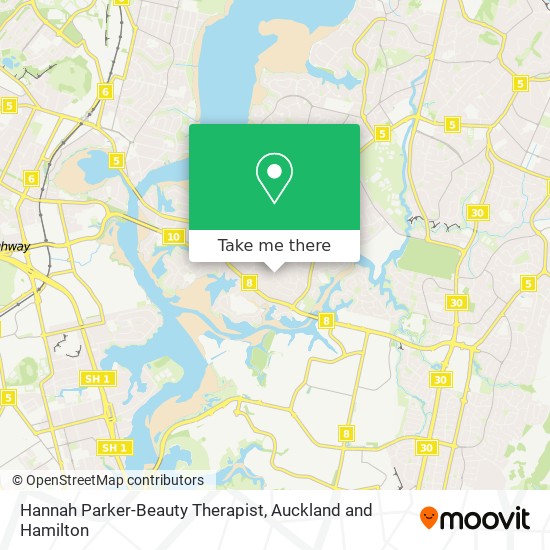 Hannah Parker-Beauty Therapist map