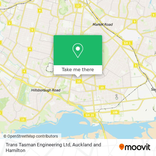 Trans Tasman Engineering Ltd map