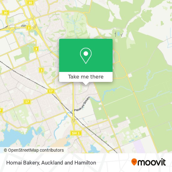 Homai Bakery map