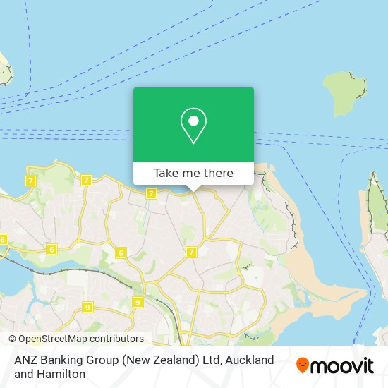 ANZ Banking Group (New Zealand) Ltd map