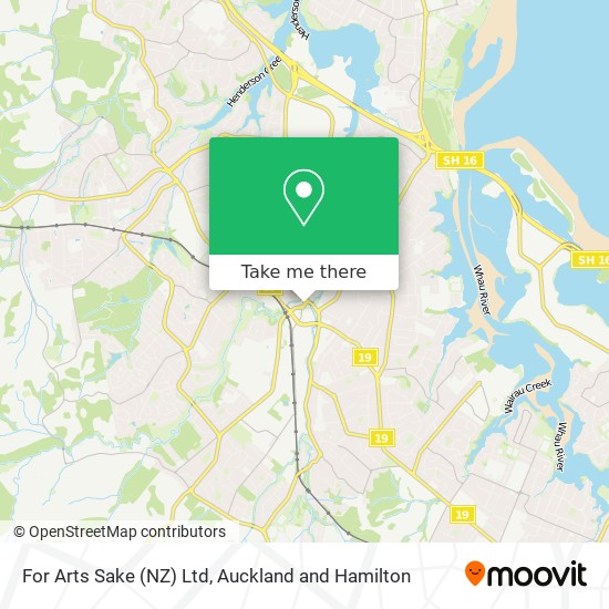 For Arts Sake (NZ) Ltd map
