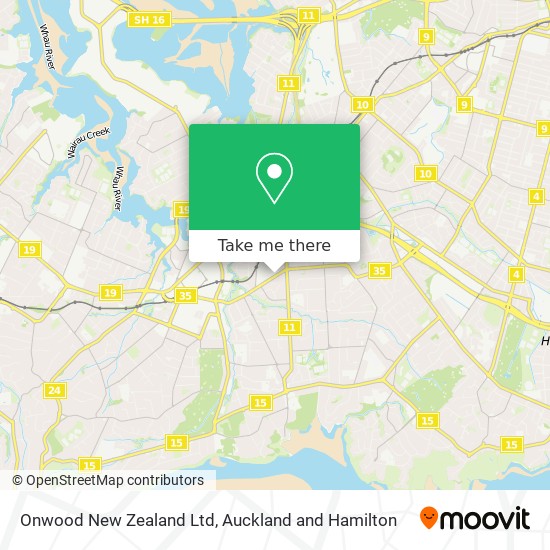 Onwood New Zealand Ltd map