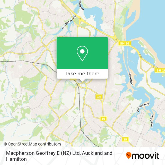 Macpherson Geoffrey E (NZ) Ltd map