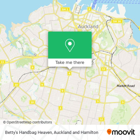 Betty's Handbag Heaven map