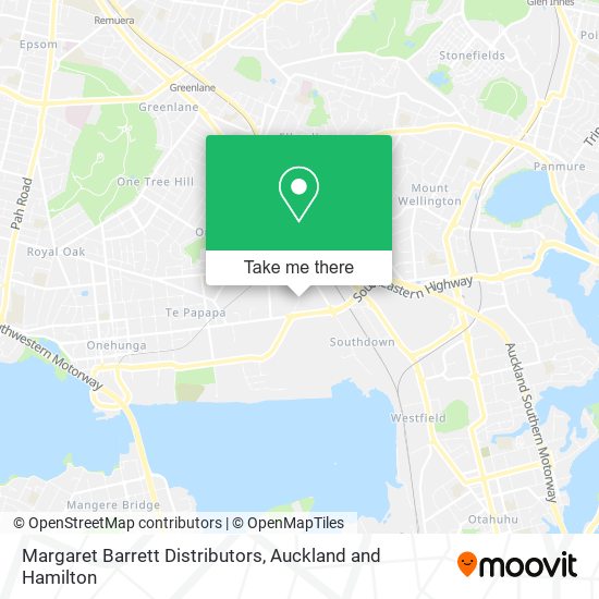 Margaret Barrett Distributors map