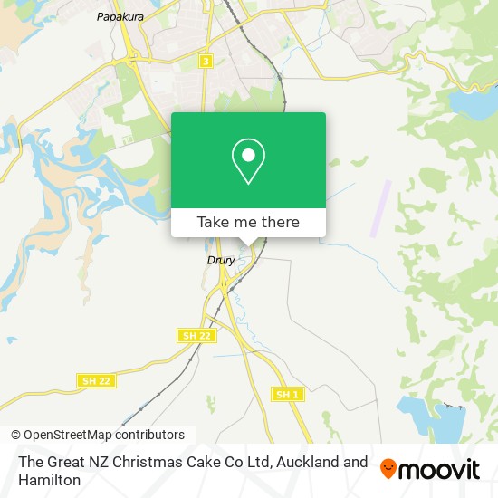 The Great NZ Christmas Cake Co Ltd map