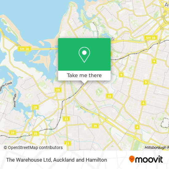 The Warehouse Ltd map