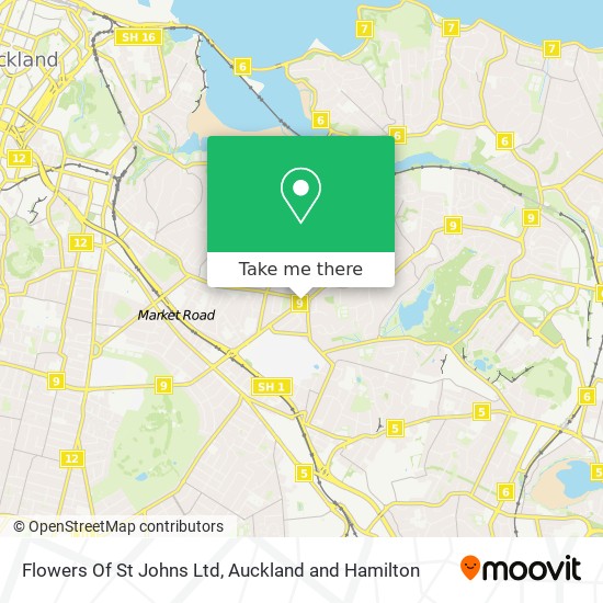 Flowers Of St Johns Ltd map