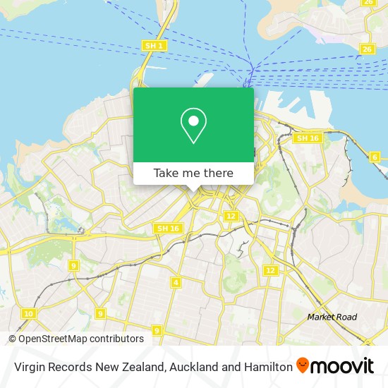 Virgin Records New Zealand地图