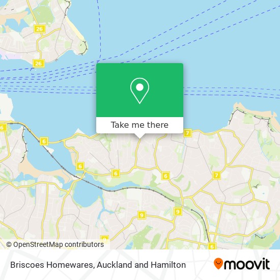 Briscoes Homewares map