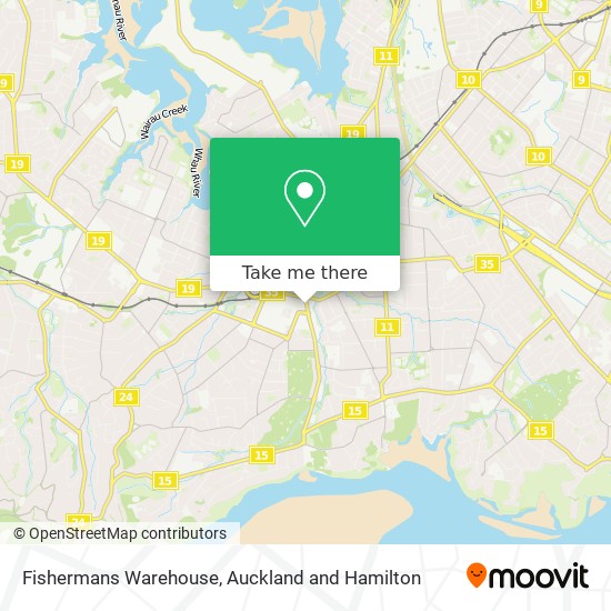 Fishermans Warehouse map