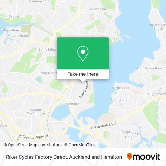 Riker Cycles Factory Direct map