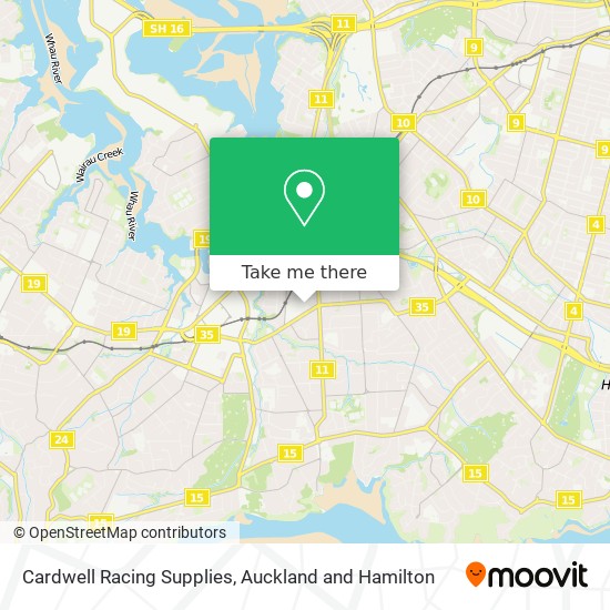 Cardwell Racing Supplies map
