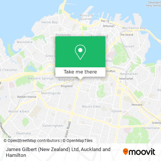 James Gilbert (New Zealand) Ltd map