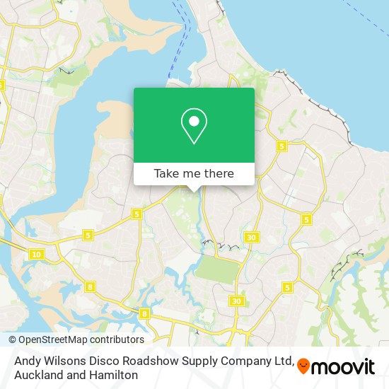 Andy Wilsons Disco Roadshow Supply Company Ltd map