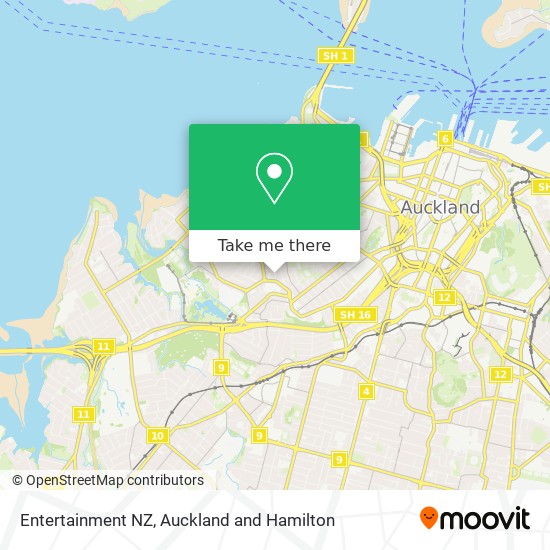 Entertainment NZ map