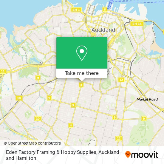 Eden Factory Framing & Hobby Supplies map