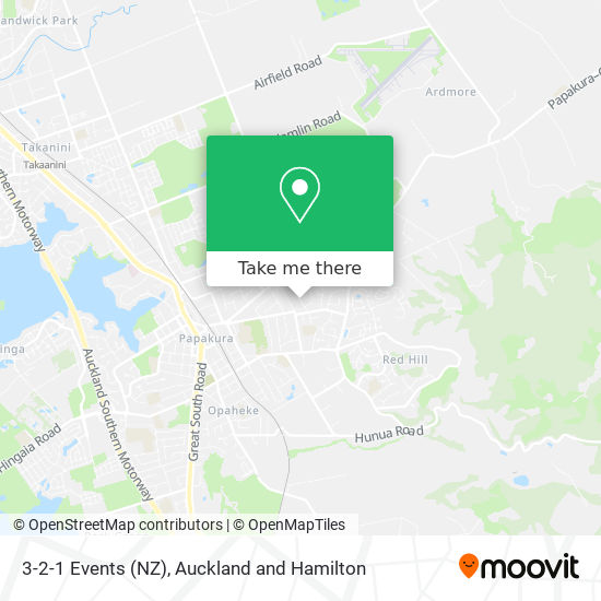 3-2-1 Events (NZ) map