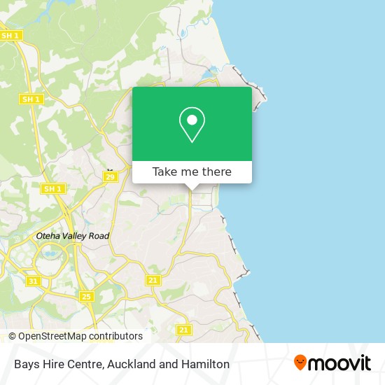 Bays Hire Centre map