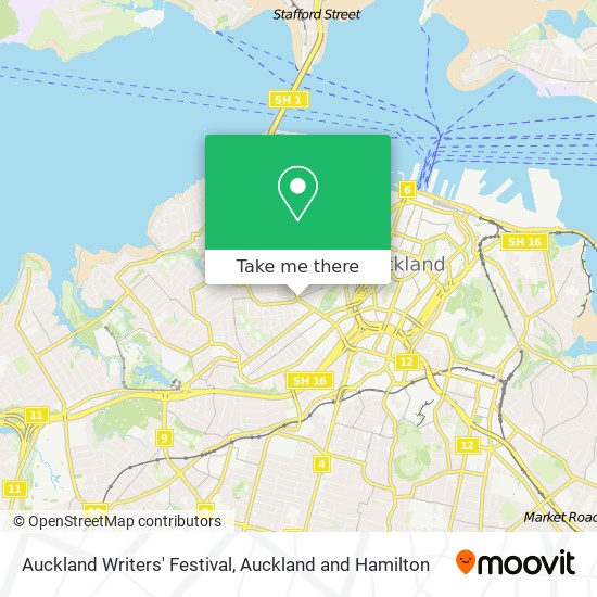 Auckland Writers' Festival map