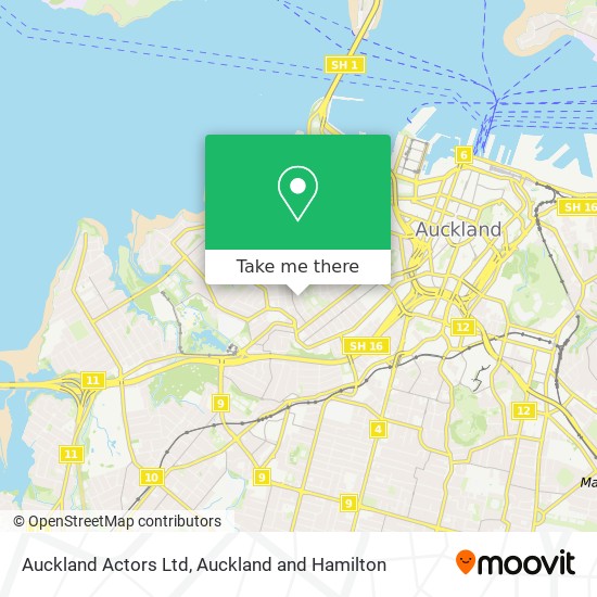Auckland Actors Ltd map