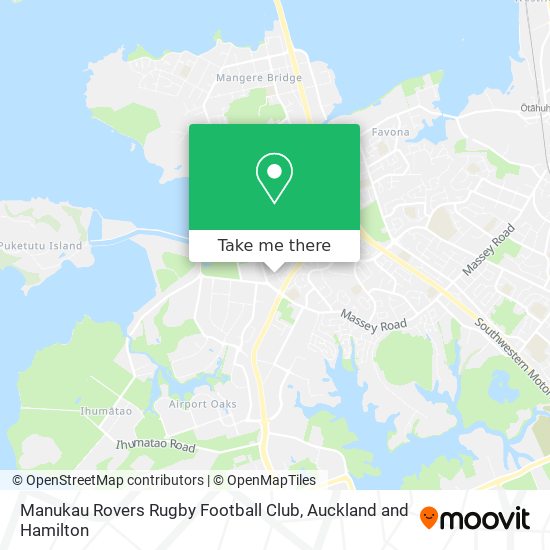 Manukau Rovers Rugby Football Club map