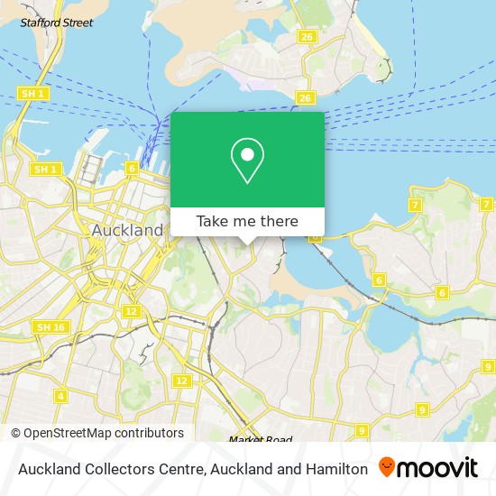 Auckland Collectors Centre map