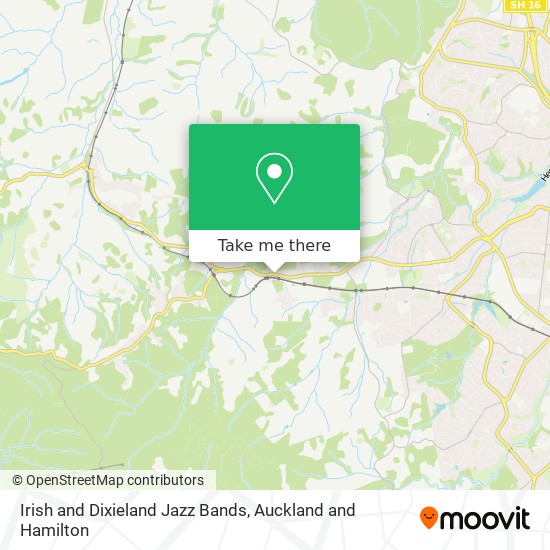 Irish and Dixieland Jazz Bands map