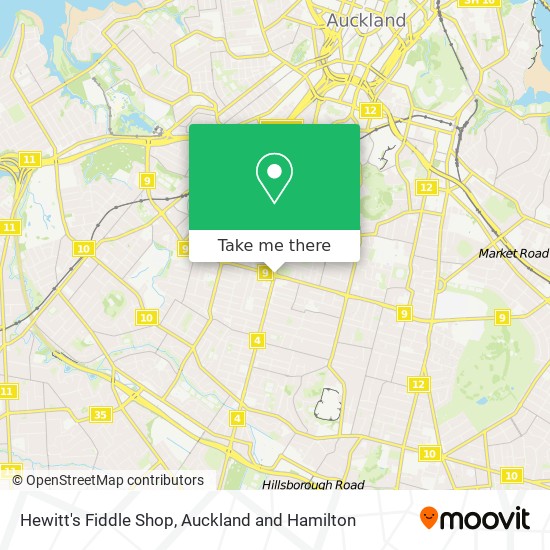 Hewitt's Fiddle Shop map