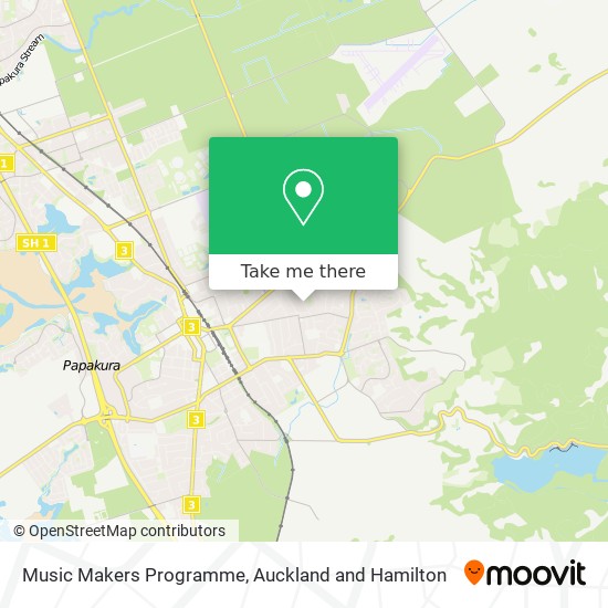 Music Makers Programme map