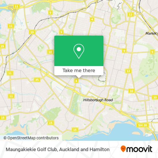 Maungakiekie Golf Club地图