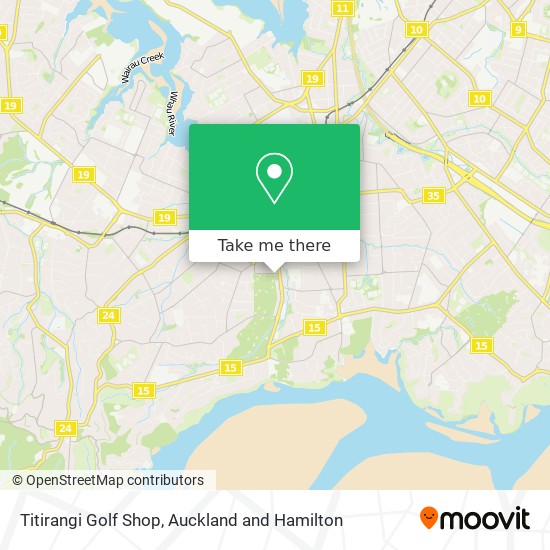 Titirangi Golf Shop map