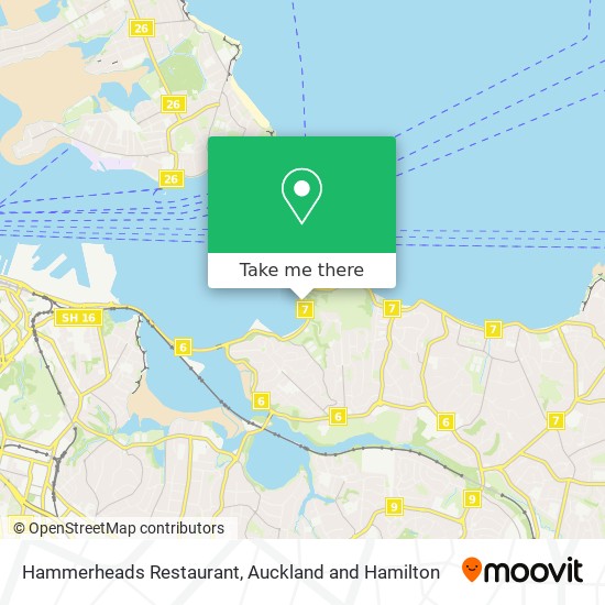 Hammerheads Restaurant map
