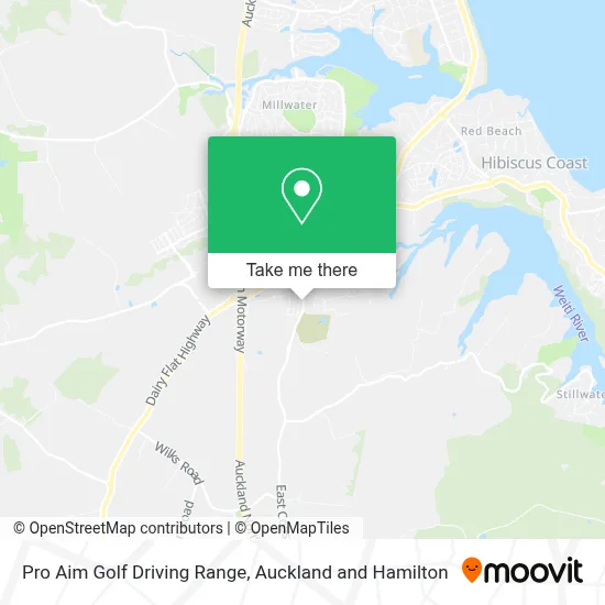 Pro Aim Golf Driving Range map