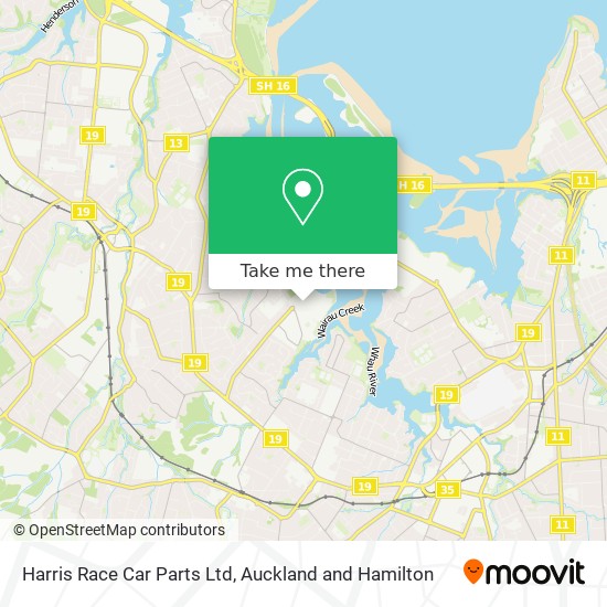 Harris Race Car Parts Ltd map