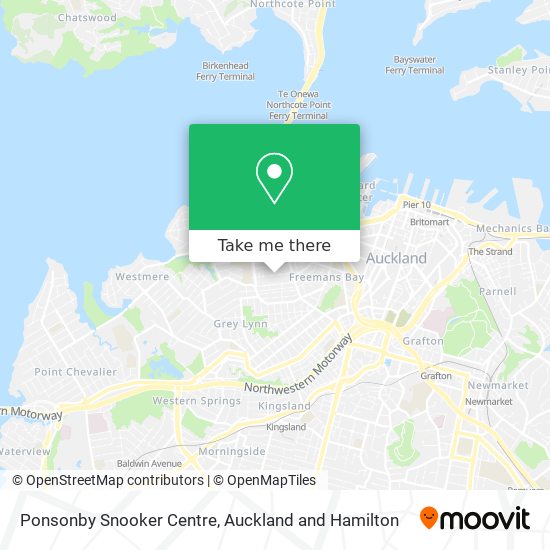 Ponsonby Snooker Centre map