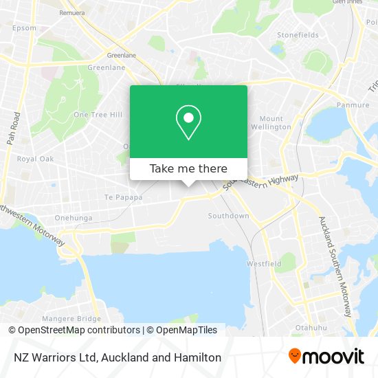 NZ Warriors Ltd map