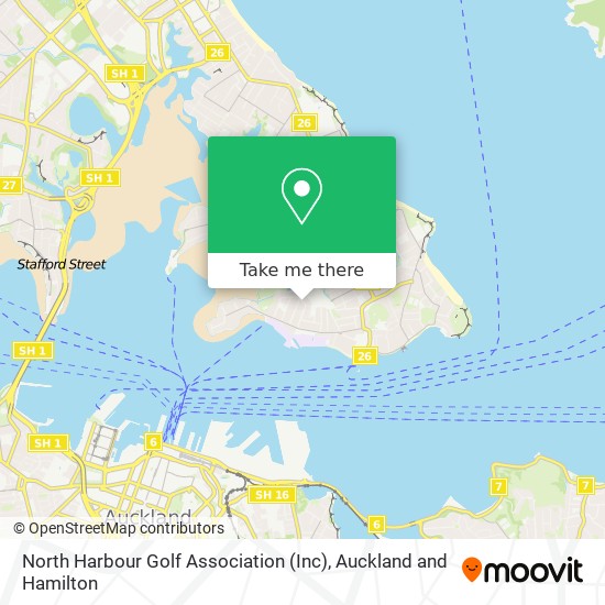 North Harbour Golf Association (Inc) map