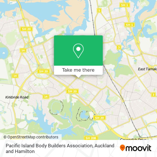 Pacific Island Body Builders Association map