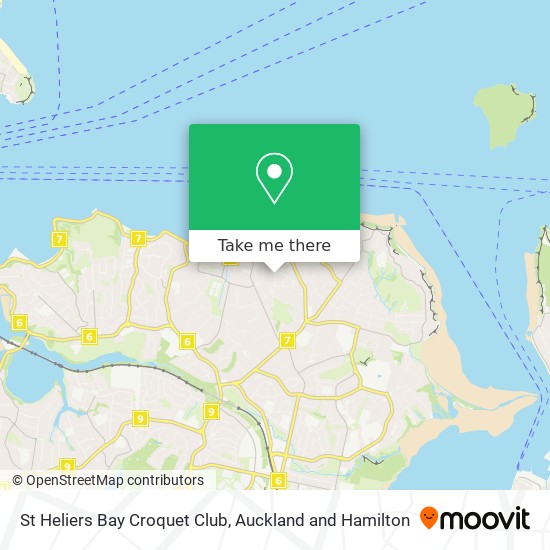 St Heliers Bay Croquet Club map