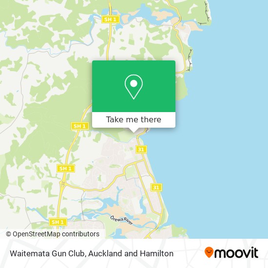 Waitemata Gun Club map